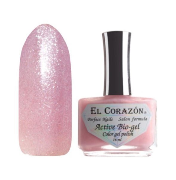 18811 El Corazon, укрепление ногтей, Active Bio-gel Color gel polish Shimmer, 16 мл 423/001