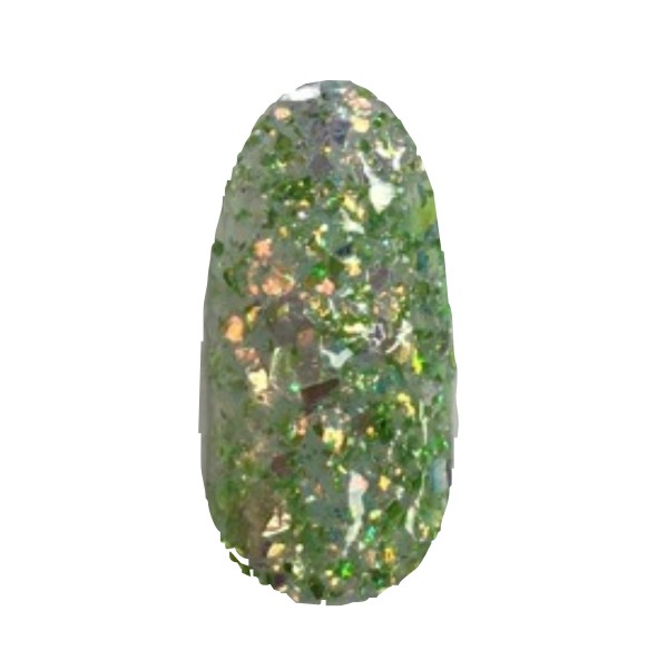 19529 Блестки для дизайна ногтей разные размеры Русалка зеленая мята , 5 гр