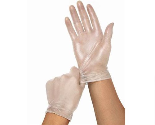 Виниловые маникюрные перчатки